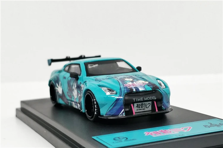 1: 64 модель Nissan GTR R35 Хацунэ Мику краска автомобиля Itasya литая под давлением модель автомобиля