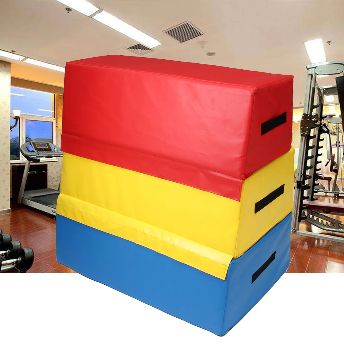 35.4X23.6X35.4 Inch Foam PVC Soft Plyo Jump Box Body Exercise Tools Health Fitness Jumping Box