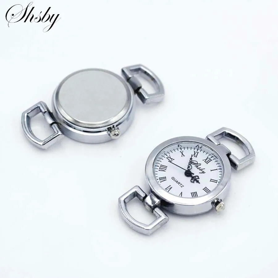 Shsby Diy Personality Silver Watch Header Roman Numerals Circle Watch Table Core Watchband Accessories watch dial accessories watch face accessories