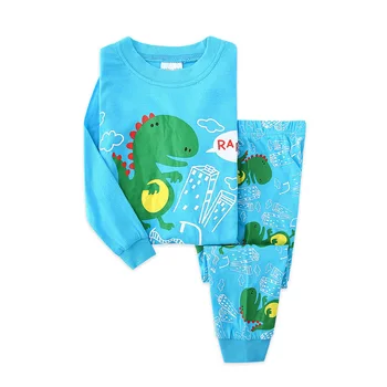 

Spring and Autumn Childrenswear CHILDREN'S Pajamas Lingerie Set Male Air Conditioning Clothes Childrenswear Two Pieces Child Hom