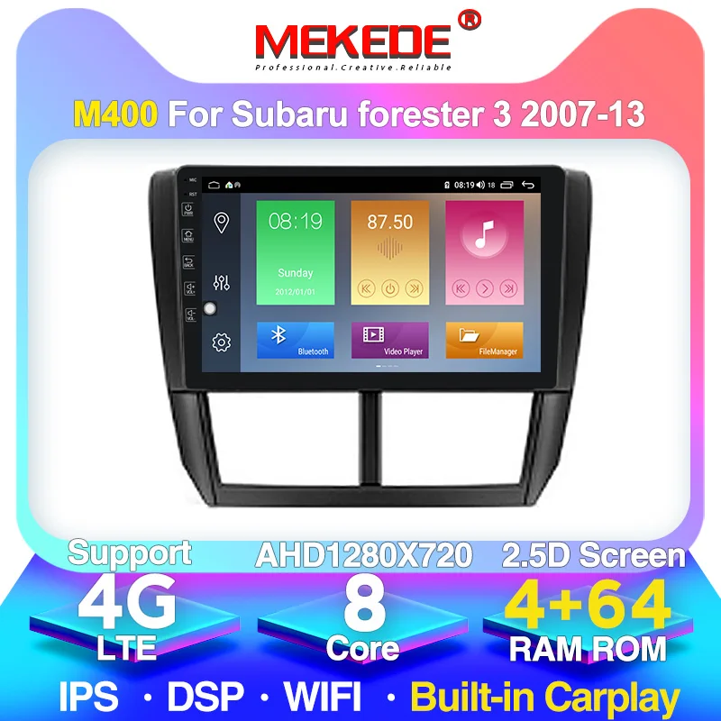 2din Android 2.5D IPS DSP автомобильный Радио мультимедийный видео плеер для Subaru Forester 2008-2012