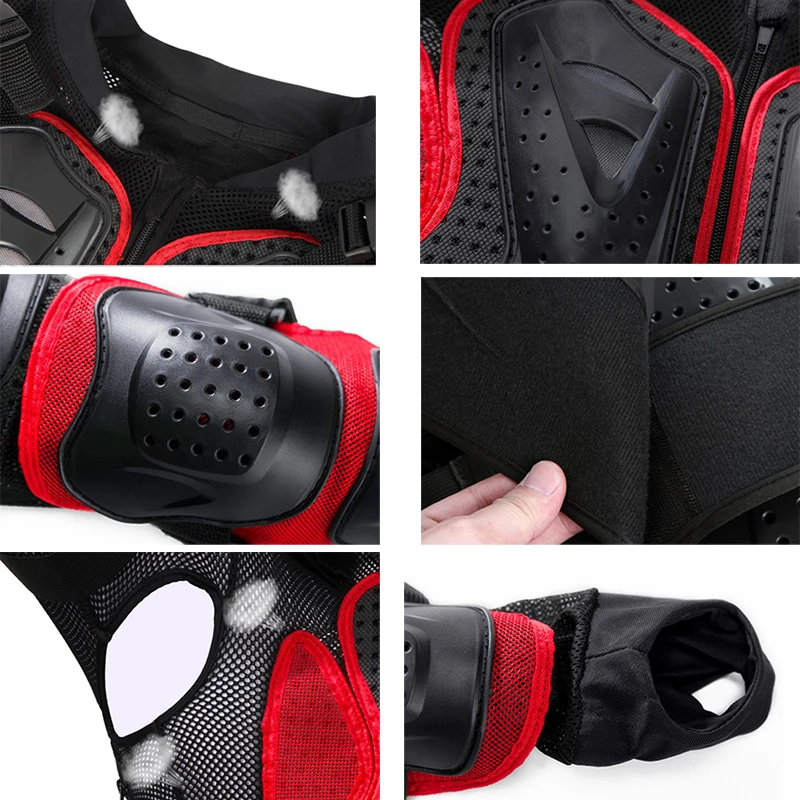 Мотоциклетная армированная куртка WOSAWE защита тела моточерепаха гоночный