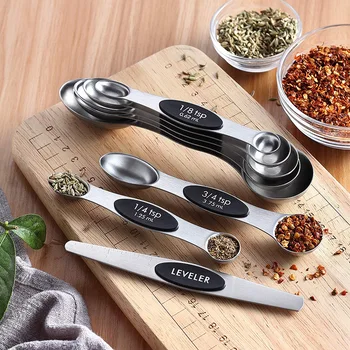 

Kitchen Tools Stainless Measuring Spoon Measure Spoon Set Measuring Tools for Kitchen Accessories Cooking Baking Accessories