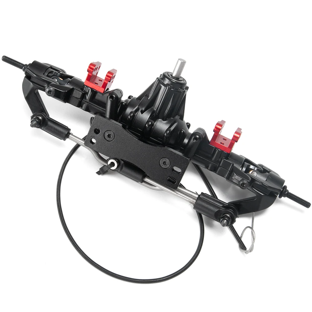 Kit d'essieux avant et arrière AXSPEED pour RC Crawler 1/10, sur fond noir
