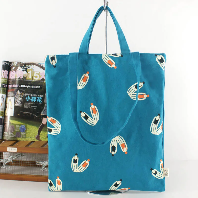 [Special Offer] Handbag Women's One-Shoulder Printed Canvas Fashion Shopping Bag Students Laziness-Style shang ke bao a Generati
