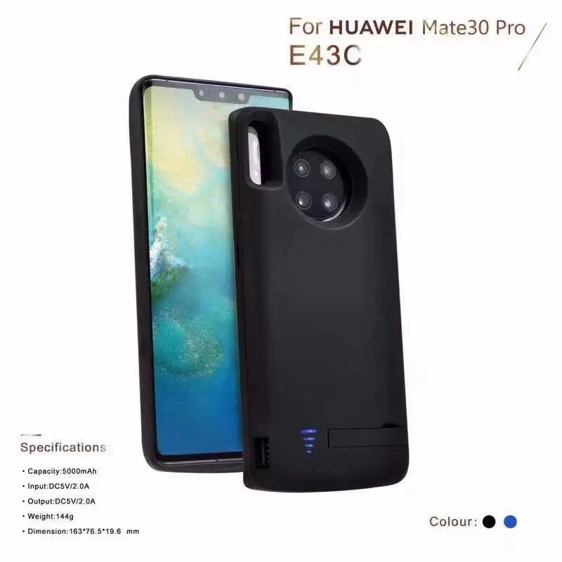 5000 мАч чехол с аккумулятором для Hauwei mate 30 противоударный внешний аккумулятор запасная зарядка задняя крышка чехол для Hauwei mate 30 pro