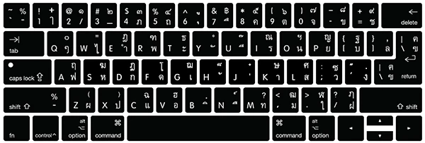 Европейская версия для macbook pro 13 A2159 A1990 A1707 A1989 чехол для клавиатуры ноутбука французский немецкий испанский итальянский Швейцарский ЕС+ ключ США - Цвет: Thai