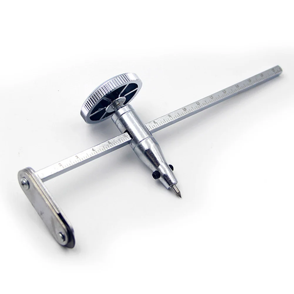 Plasterboard DIY Portable Silver Practical Circle Cutter Adjustable Screw Knob Round Holes Fixed Durable Metal Drywall Tool