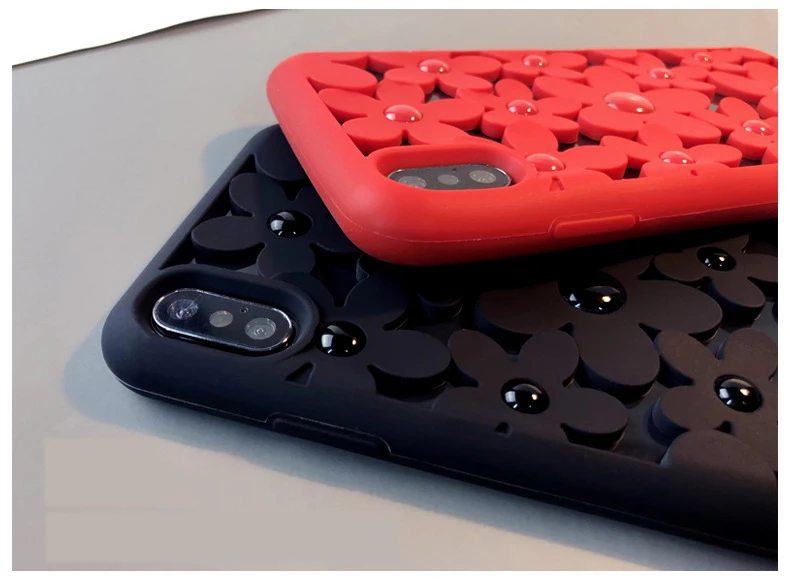 Iphone11 pro мобильный телефон оболочки женский полый цветок 7/8plus силиконовая 6 шнурки xsmax Мягкая обложка охлаждения для XR