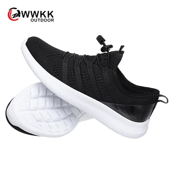 

WWKK Men Sneakers Breathable Air Mesh Outdoor Sport Shoes 2019 Autumn Cushion Flats Training Running Shoes Zapatos De Hombre