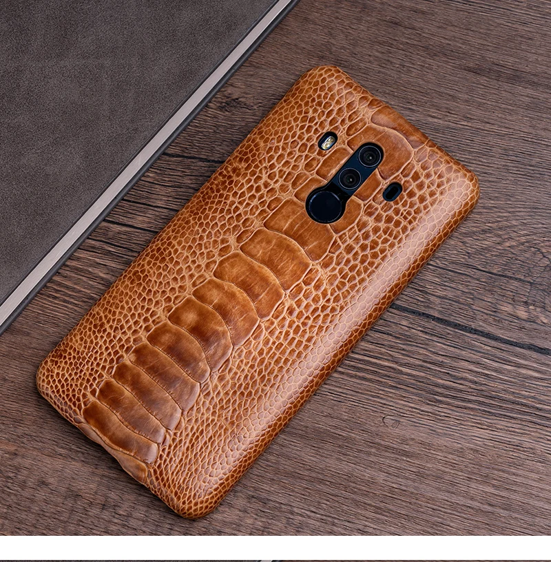Страусиная кожа чехол для телефона для huawei P10 P20 mate 20 10 9 Pro Lite Чехол Мягкий ТПУ Край чехол для Honor 8X Max 9 10 Nova 3 3i lite