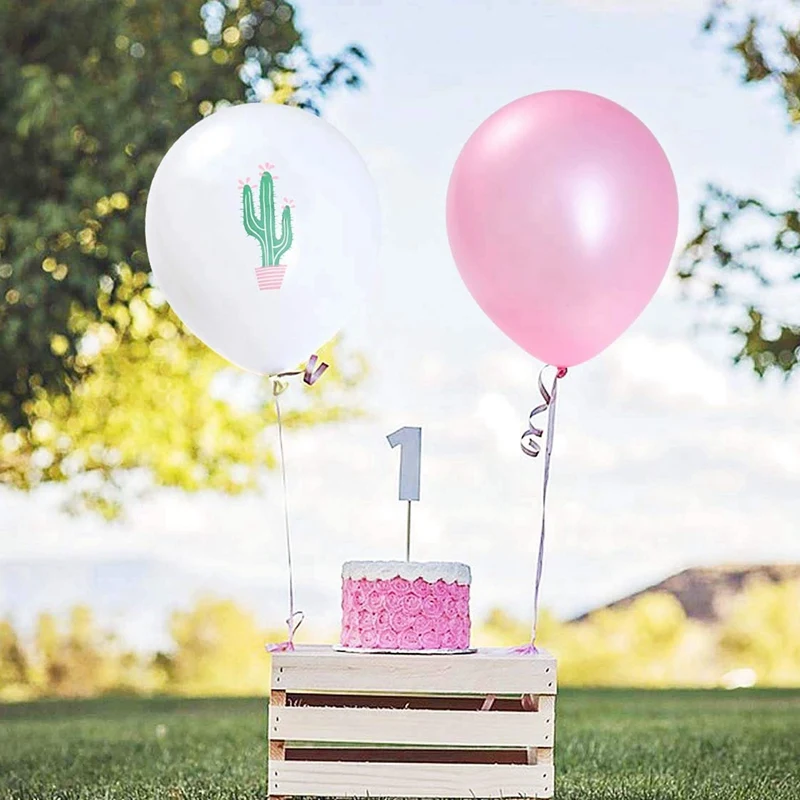 30PCS Cactus Party Balloons for Hawaiian Tropical Party Balloons Birthday Decorations