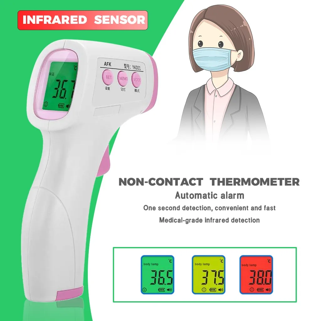 

Hot Muti-fuction Thermometer Baby/Adult Digital Termomete Infrared Forehead Body Non-contact Temperature Measurement Device 2020