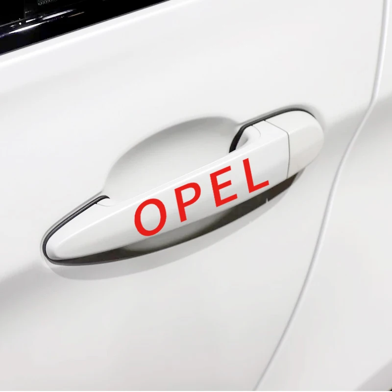 4 шт./лот наклейки на дверные ручки автомобиля Защита от царапин для renault opel dacia alfa