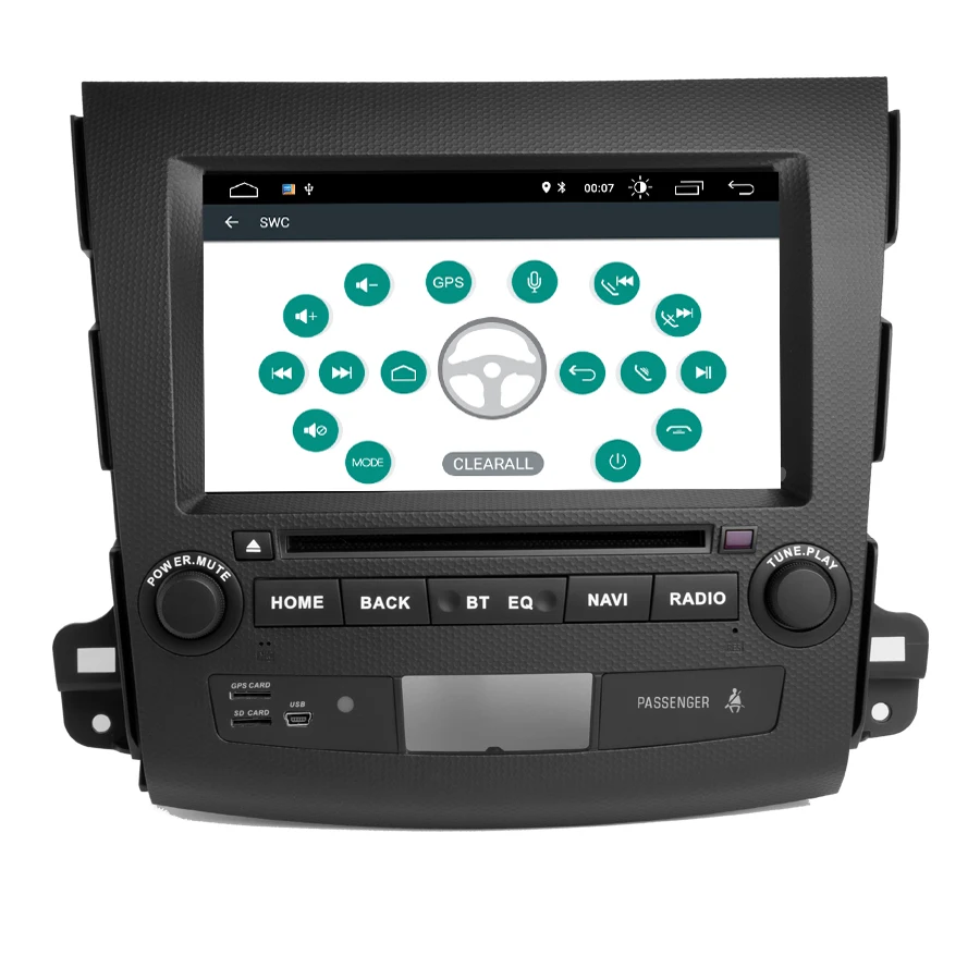 Android 9,0 автомобильный dvd gps мультимедийный плеер для Mitsubishi Outlander xl 2 Автомобильный dvd Навигатор Радио Видео Аудио плеер 4007 USB DVR