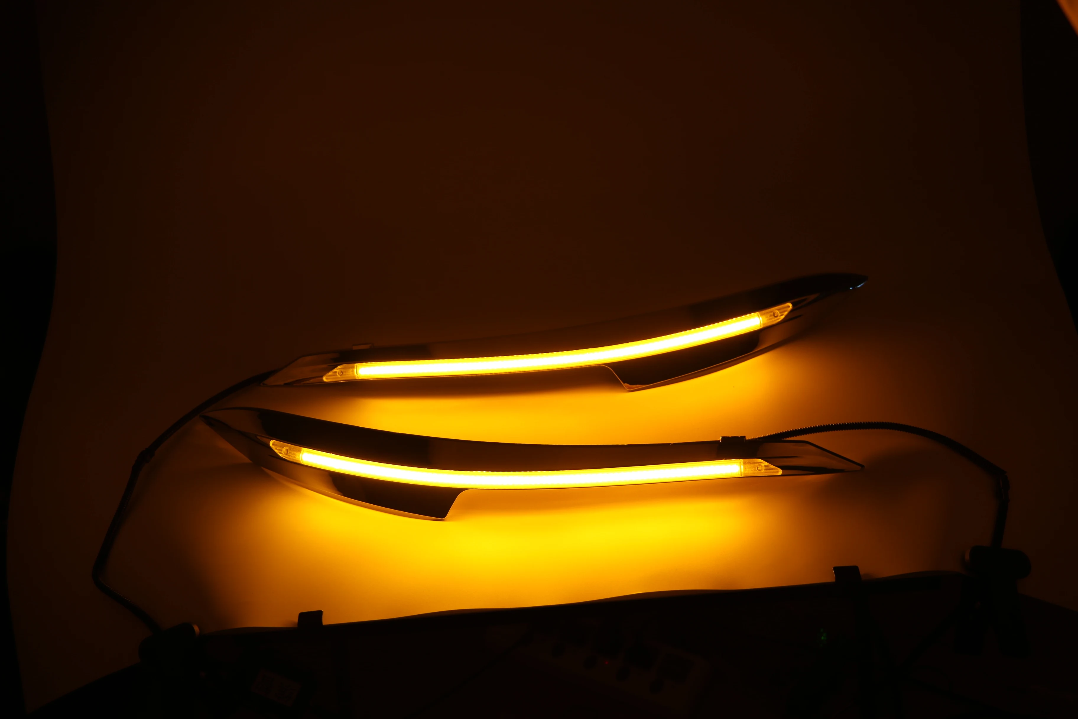 2 шт. светодиодные дневные ходовые огни светильник желтый указатель поворота