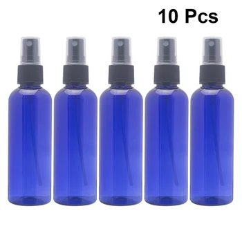 

10pcs 100ml Empty Spray Bottle Refillable Bottles Portable Liquid Bottle for Travel Blue