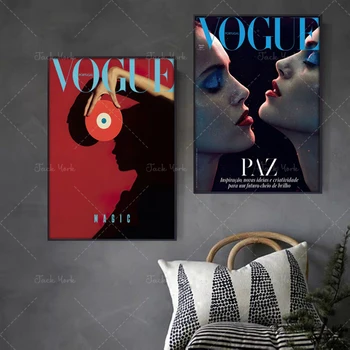 

Picture Prints art Canvas Painting Black Women poster Fashion iocn Magazine Wall Art Posters For Living Room Pictures Wall decor