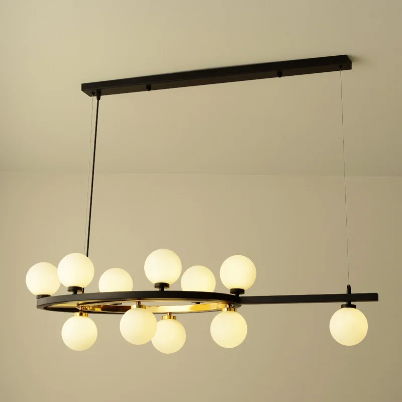 Nordic Postmodern Led Hanging Lights Simple Creative Dining Room Restaurant Bar Chandeliers Iron Study Cafe Suspended Luminaire