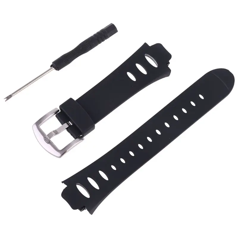

Watch Strap Wristband Soft Silicone Wrist Bracelet Durable Replacement Screwdriver for Suunto Observer SR SS0S4723000 X6HRM