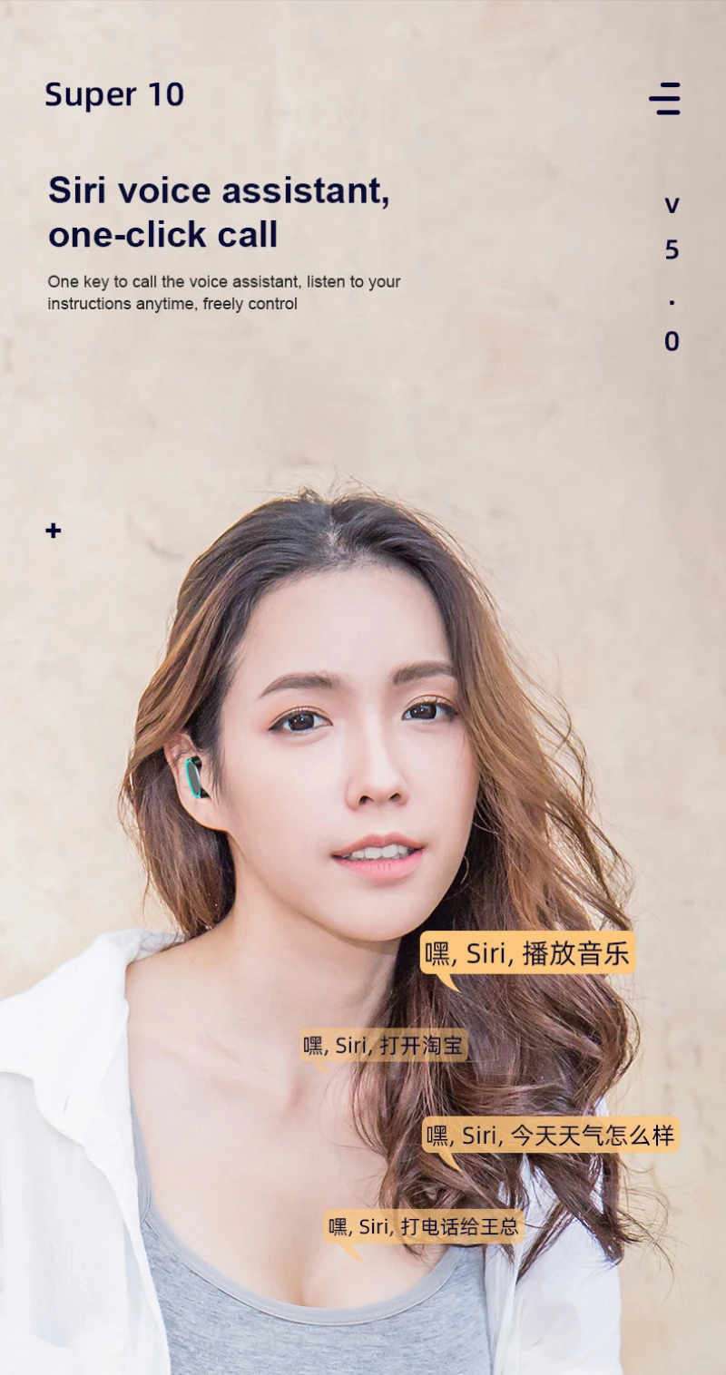 Bluetooth earphone Bluetooth Earbuds For Iphone Samsung Android Wireless Earphone For IPX5 WaterProof Earphones Headphone
