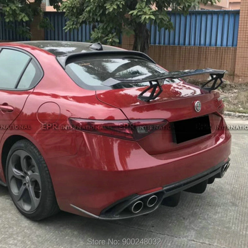 For Alfa Romeo Giulia Giulia 20172018 Gt Carbon Spoiler Wing Trunk Lip Boot Cover Car Styling