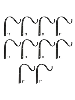 

10pcs Iron Wall Hooks Vintage Wall Hanger Screw Hooks Cloth Towel Coat Hat Storage Hooks for Hanging Lantern