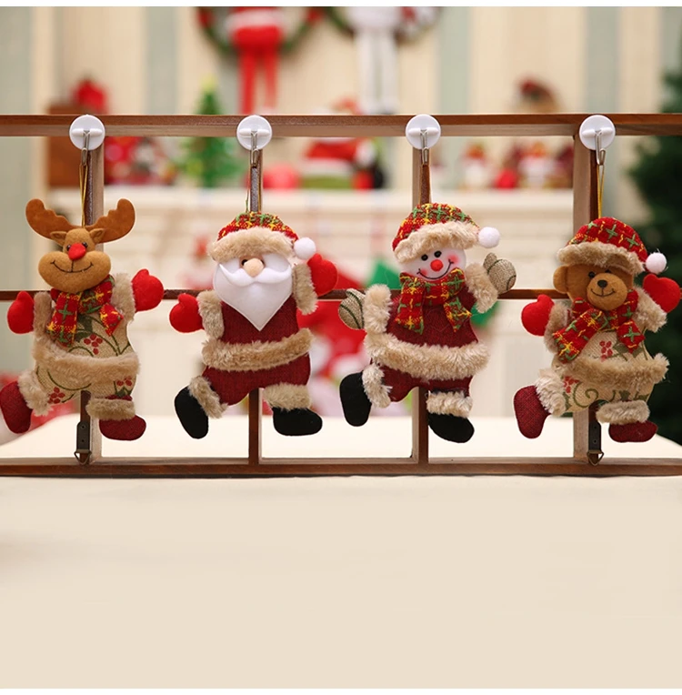 Санта Клаус Снеговик олень игрушка кукла Рождественская елка украшения Рождество рождественские украшения для дома год