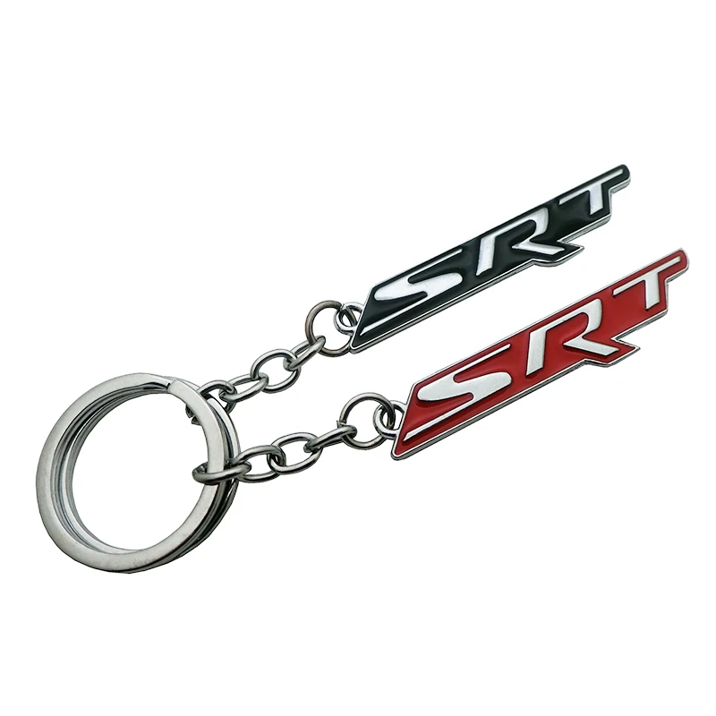 1 шт. автомобильный Стайлинг SRT логотип автомобильный брелок цепочки кольца для ключей для SRT 6 8 10 Dodge зарядное устройство Chrysler Jeep Grand Cherokee Wrangler