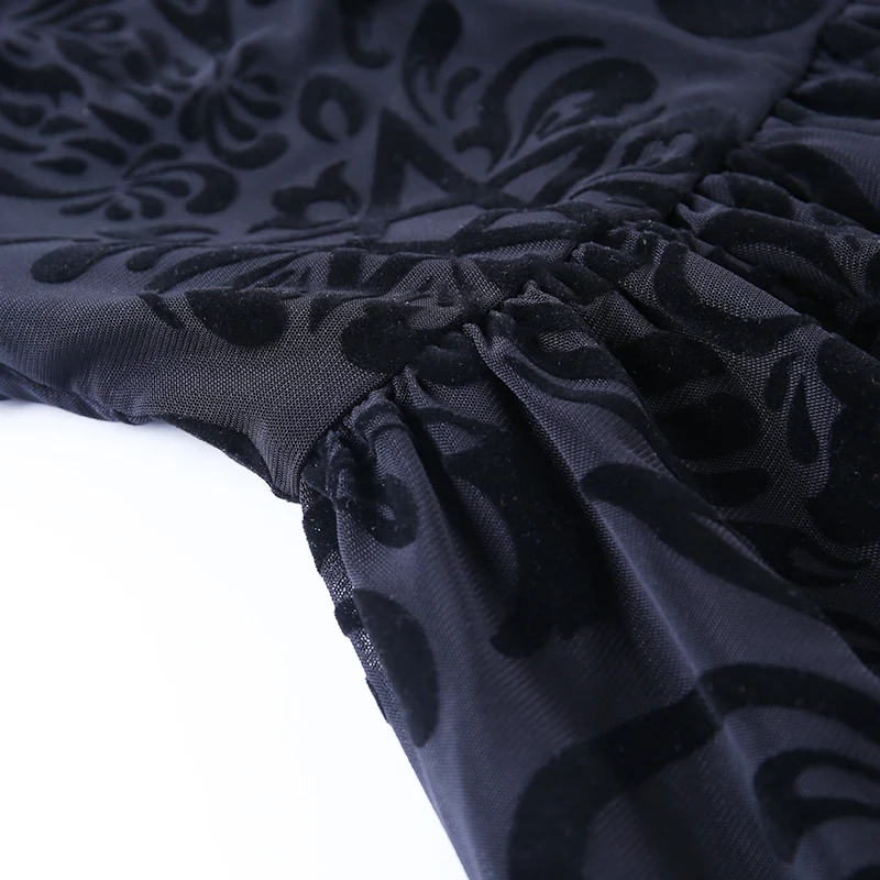 InsGoth женское кружевное сексуальное черное платье с открытыми плечами, готическое винтажное мини-платье, вечерние платья с расклешенными длинными рукавами, платье в стиле ретро
