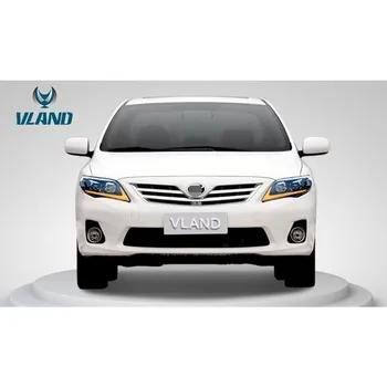 

VLAND factory for car headlight for COROLLA LED for car parts head lamp 2011 2012 2013 with turn signal+DRL+Play and Plug