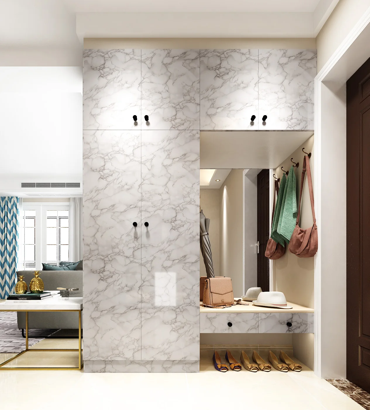 1M/2m Marble Waterproof Countertop Wall Stickers Vinyl Self Adhesive Wallpapers Decorative Film Kitchen Cabinets Contact Paper