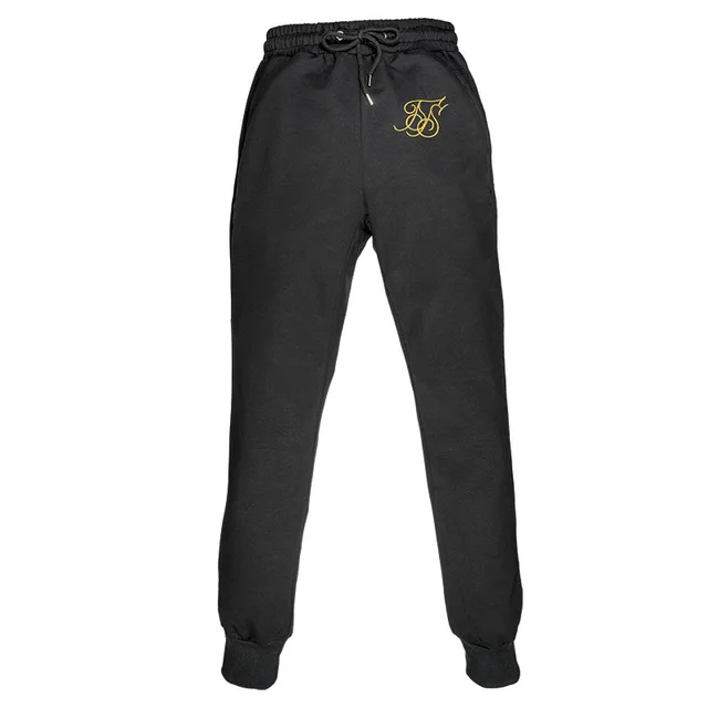 Sik Silk мужские спортивные штаны в стиле хип-хоп, Sik брюки, уличная одежда, брюки для бега, шелковые повседневные спортивные брюки, мужские шелковые брюки Sik - Цвет: Black