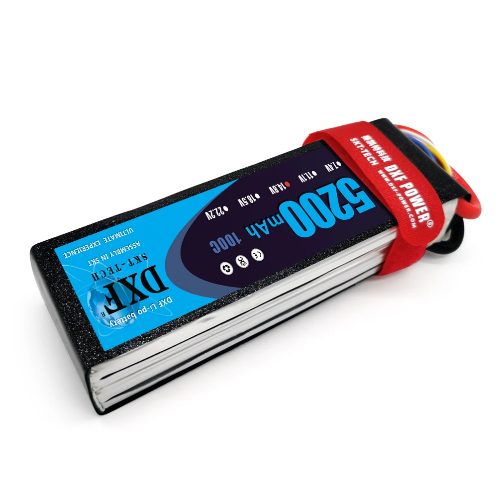 Аккумулятор DXF Lipo 4S 14 8 в 5200 мАч 100C MAX 200C T/XT60 для радиоуправляемого автомобиля