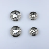 DIY Leather Craft Hardware  Texas Star Concho Antique Silver Finish #601709S-30/38 Clothes Accessories 2