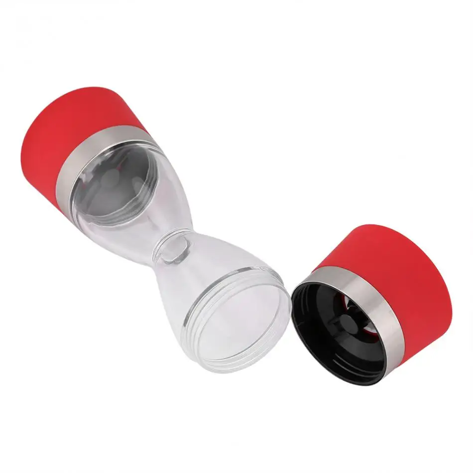 Kitchen Salt Pepper Grinder Mill Hourglass Shape Manual Salt And Pepper Grinder Double Mill Muller Cooking Tools