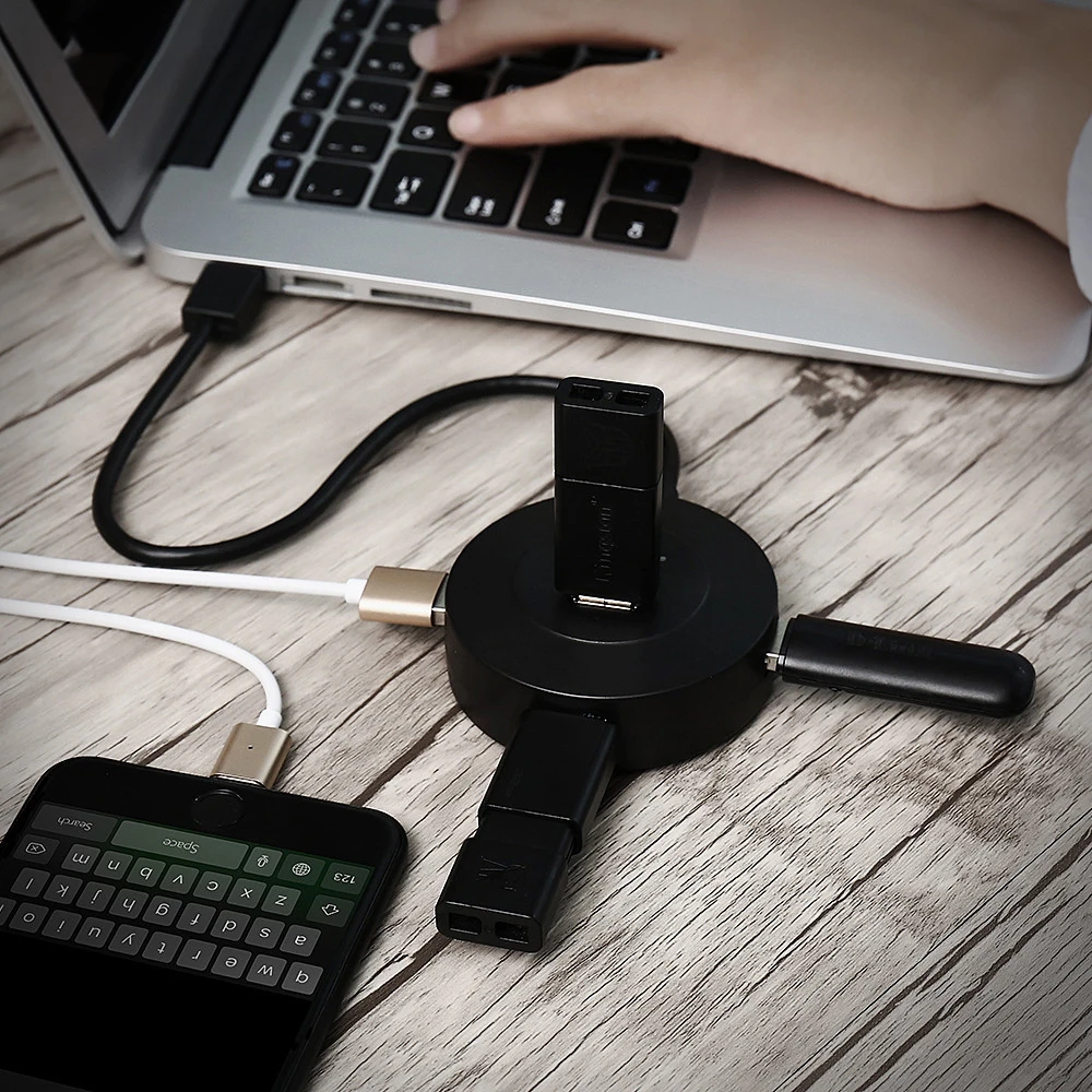 USB 3,0 4-Порты и разъёмы USB концентратор 5 Гбит/с адаптером Тип usb C концентратор для huawei компьютера ПК Macbook Тип C USB 3,0 концентратор