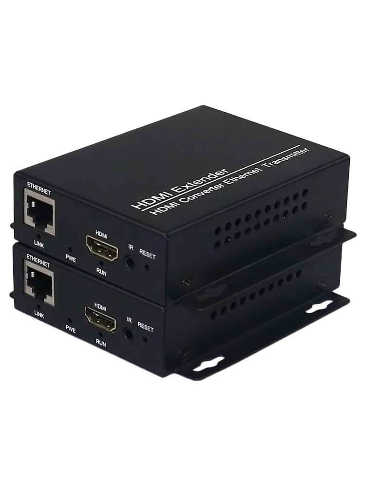 

Hdmi/vga Audio Video Cable Extender 120 Meters to Network Transmission Hdmi/dvi to Rj45 with Usb