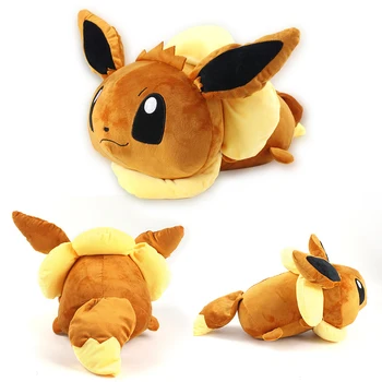 

25-50cm Eevee Plush Toy Anime Brinquedos Eevee Cute Stuffed Doll for Children Soft pillow Plush pillow