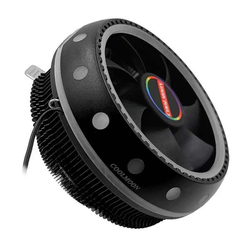 2019Newest UFO Fantasy Color CPU Cooler Desktop Host Mute Universal RGB Color Computer Cooling CPU Fan