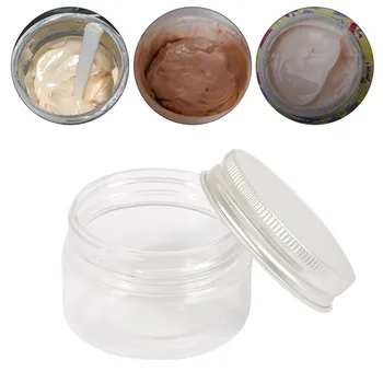 Clear Plastic Jar and Lids Empty Cosmetic Containers Makeup Box Travel Bottle 30ml 40ml 50ml