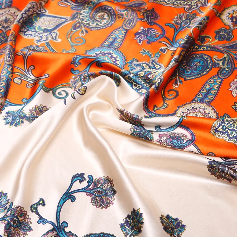 Модные шарфы для женщин шарф из шелка и сатина с принтом женский 90 см x роскошный