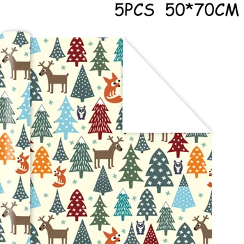 

Christmas Party Wrapping Paper Holiday Xmas Coated paper Wedding pouch