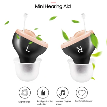 

Mini Invisible Hearing-aid Sound Amplifier Volume Adjustable Ear Hearing Assistant Helper for Deaf Elderly Ear Care