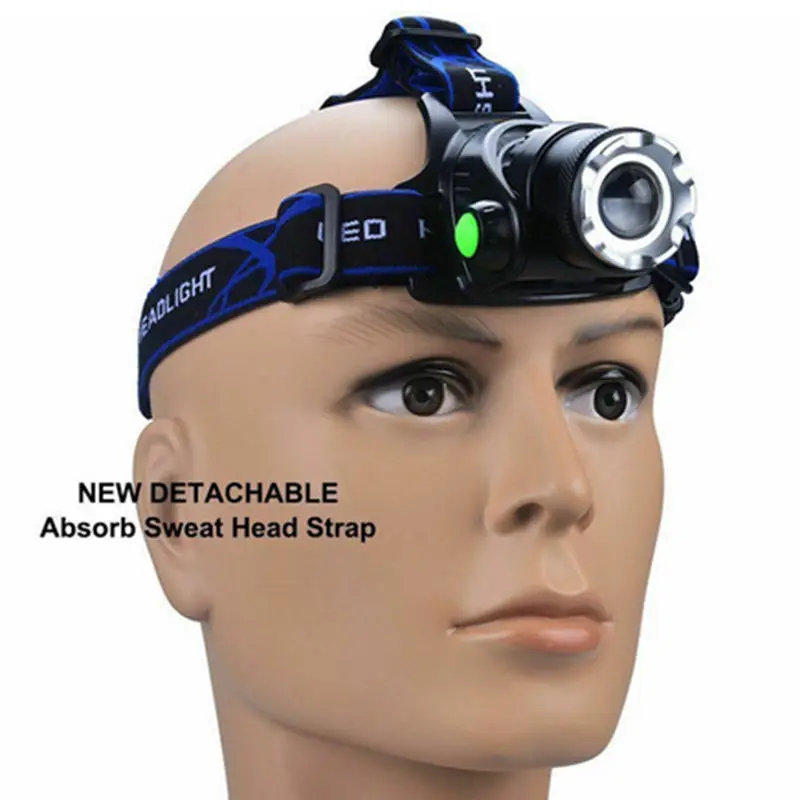 

Rechargeable Outdoor Head light T6 LED Tactical Headlamp with Charger Outdoor Headlight