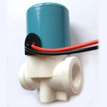 12/24V DC электромагнитный клапан G1/" HQV1 Пластик нормально замкнутый 2 Way 0-120PSI 0-0.8MPa миниатюрный Электрический соленоид клапан