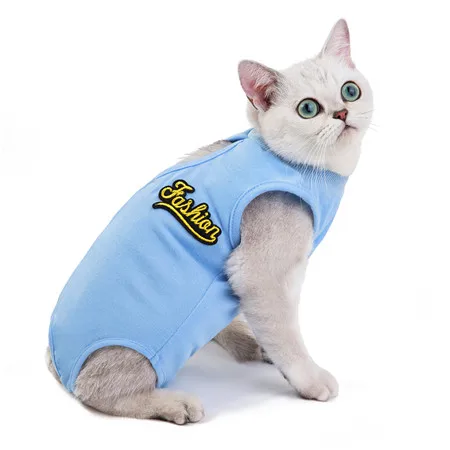 Z57 кошка стерилизация Хирургическая Одежда отстойная Одежда дышащая кошка физиологическая Одежда для домашних животных лекарственные принадлежности для домашних животных - Цвет: Синий