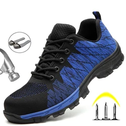 Chaussures de sécurité à bout en acier pour homme, baskets de travail à la mode pour adulte, bottes de sécurité indestructibles 