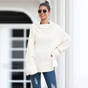 

Woolen Women Cardigans Sweater Casual Gray Female Warm Elegant Autumn Winter Shiny Button Single Breasted