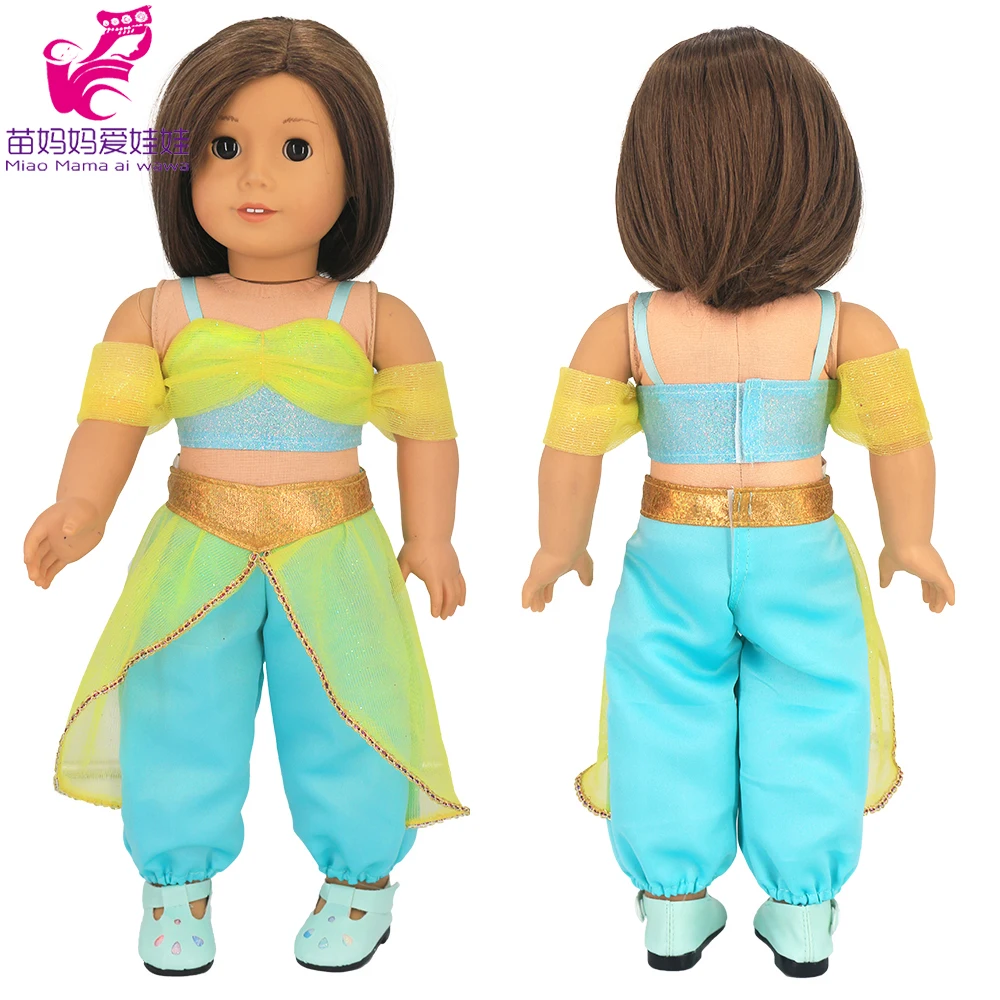 

18-inch american og Girl doll pink Arabic clothes pants 18" girl doll Jasmine clothes baby gift doll costumes